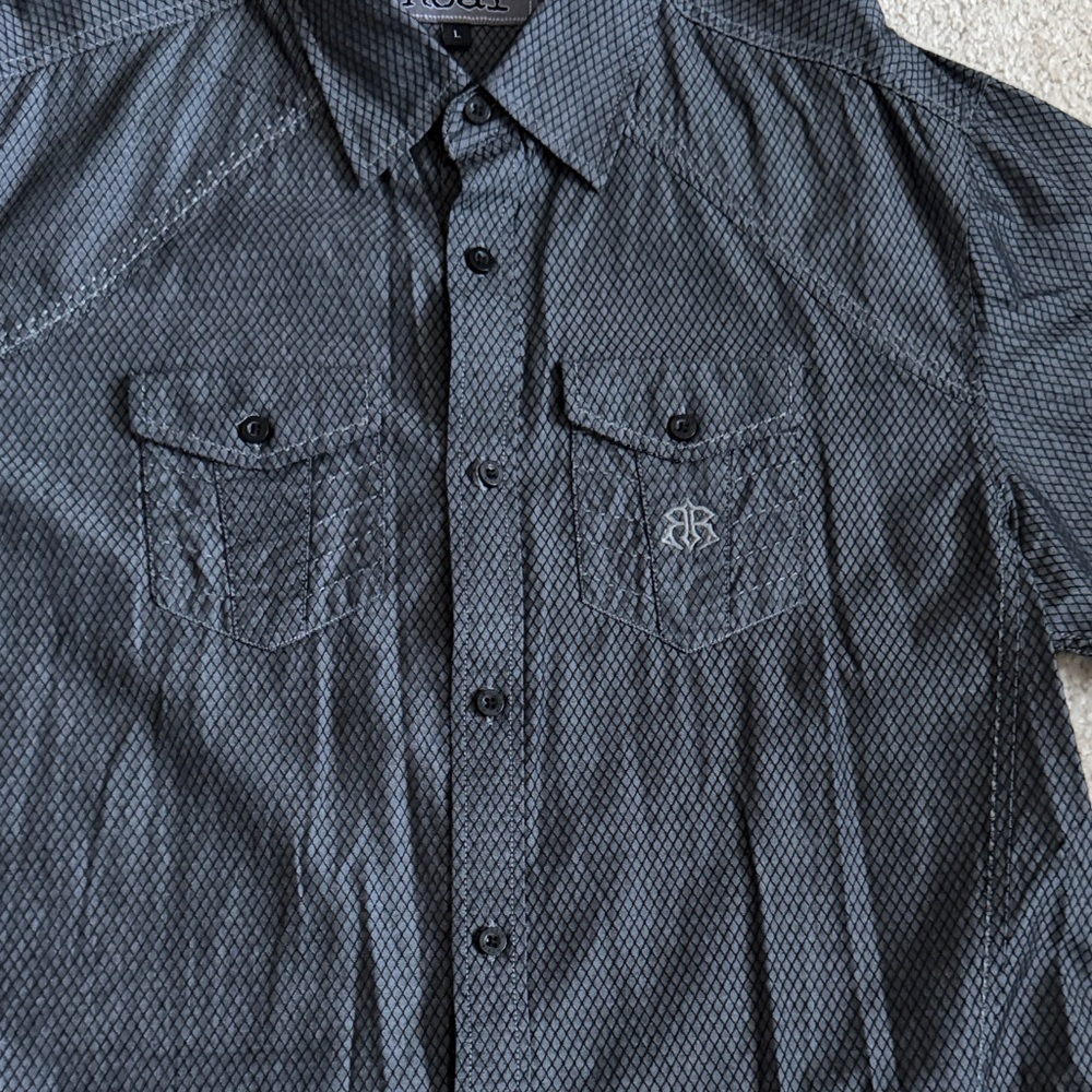 Roar Signature Edition Gray Patterned Shirt - Picture 3 of 6